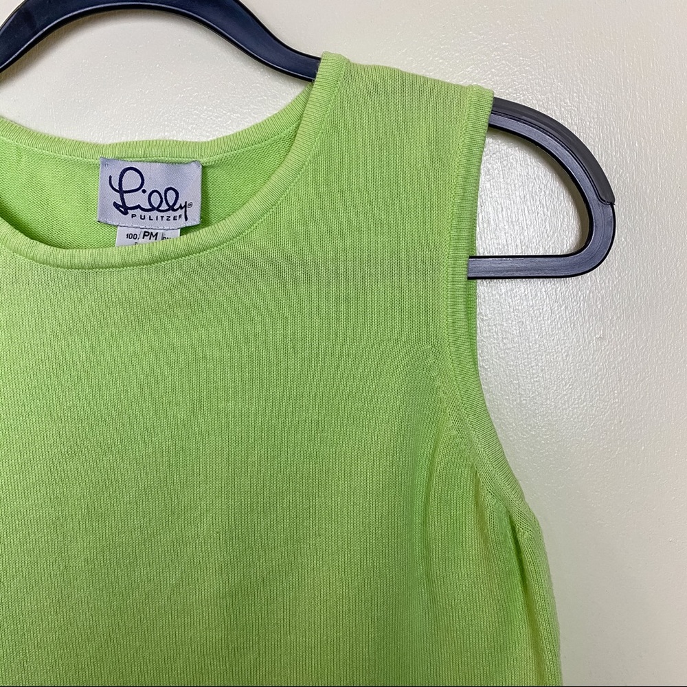 MP Lime green Lilly Pulitzer sleeveless knit top
